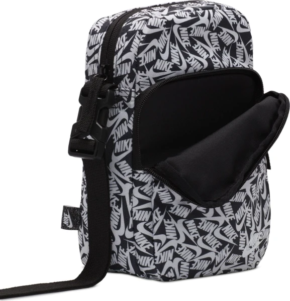 Сумка через плечо Nike NK HERITAGE CRSSBDY - ACCS PRN черно-белая FD5595-010