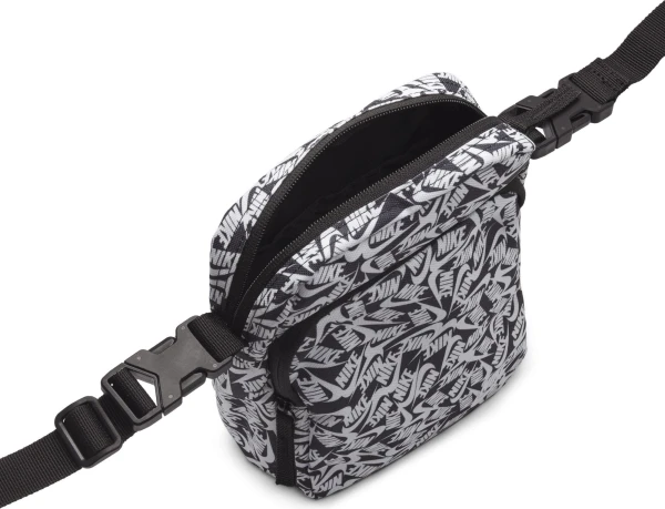 Сумка через плечо Nike NK HERITAGE CRSSBDY - ACCS PRN черно-белая FD5595-010