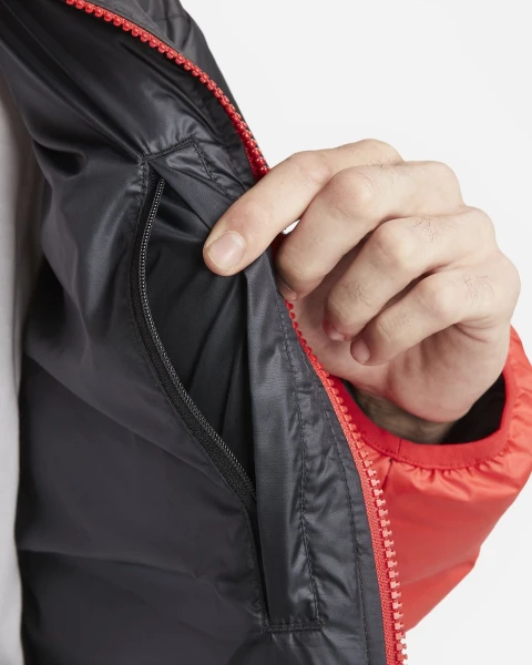 Куртка Nike NK SF WR PL-FLD HD JKT червоно-чорна FB8185-011