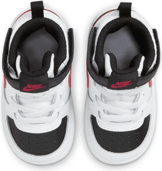 Кросівки дитячі Nike COURT BOROUGH MID 2 (TDV) червоно-чорно-білі CD7784-110