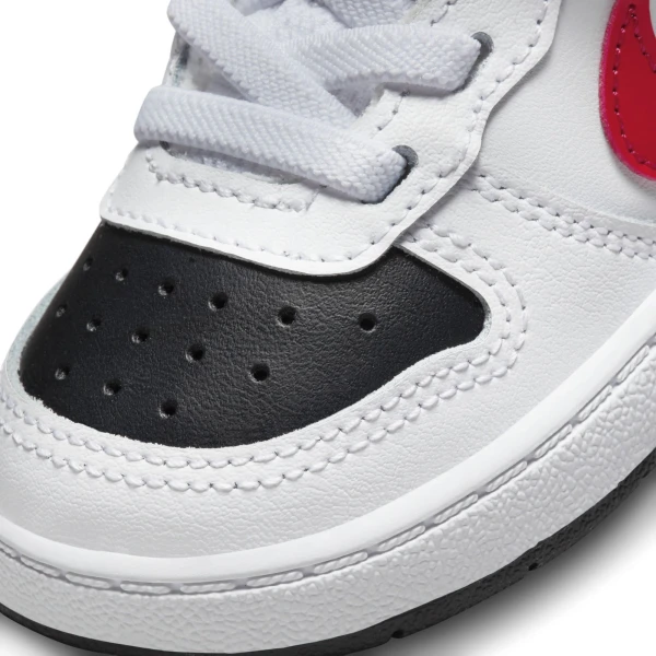 Кроссовки детские Nike COURT BOROUGH MID 2 (TDV) красно-черно-белые CD7784-110