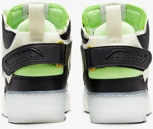 Кроссовки Nike AIR FORCE 1 MID REACT черно-зеленые DQ1872-100