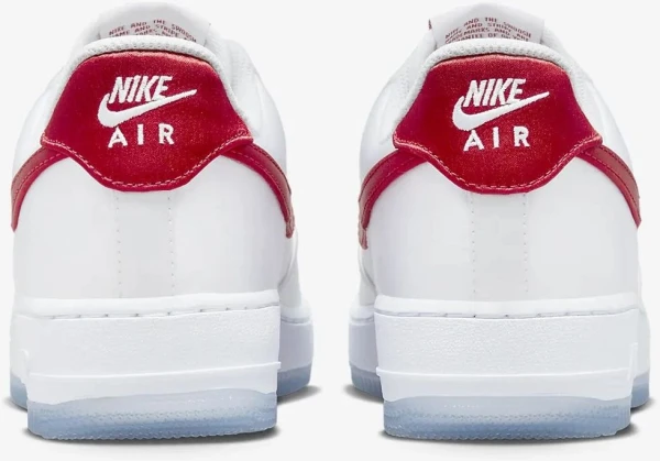 Кроссовки женские Nike W AIR FORCE 1 07 ESS SNKR бело-красные DX6541-100