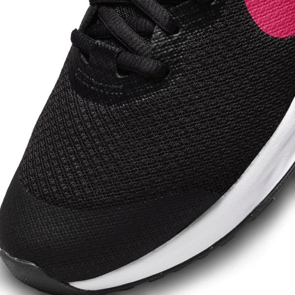 Кросівки бігові дитячі Nike REVOLUTION 6 NN (GS) чорно-рожеві DD1096-007