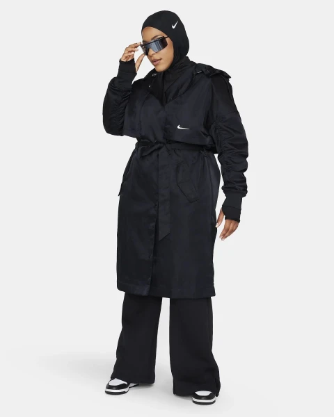 Тренч жіночий Nike TRENCH SU чорний FB4521-010