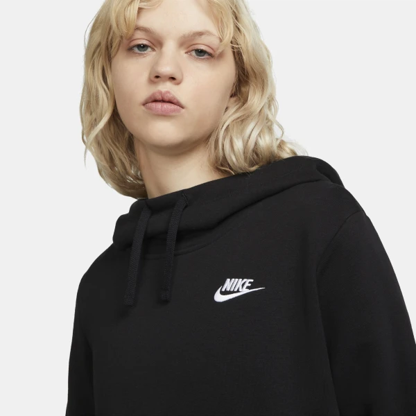 Худі жіноче Nike CLUB HOODIE STD чорне DQ5415-010