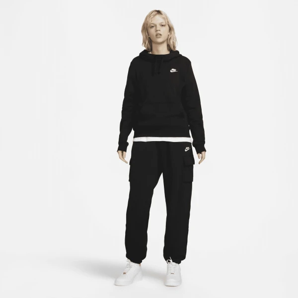 Худі жіноче Nike CLUB HOODIE STD чорне DQ5415-010