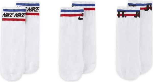 Носки Nike U NK NSW EVERYDAY ESSENTIAL AN белые (3 пары) DX5080-100