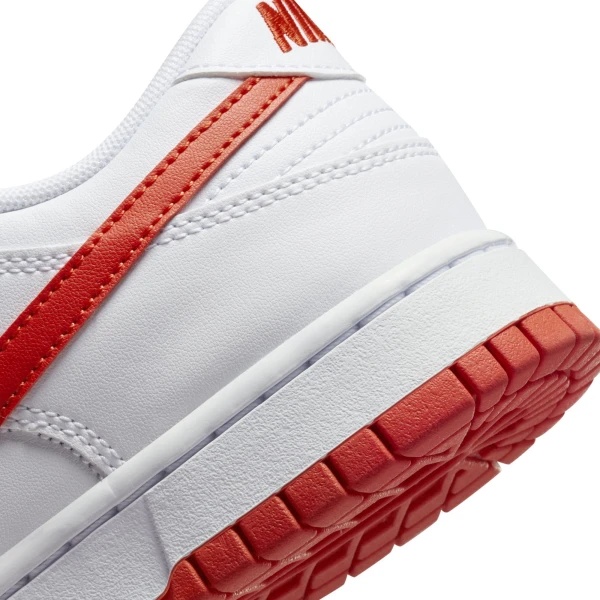Кроссовки Nike DUNK LOW RETRO бело-красные DV0831-103