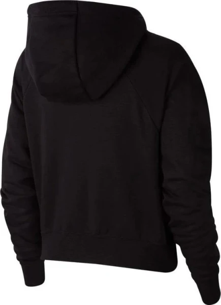 Толстовка жіноча Nike W NSW CLUB FLC GX CROP HDY чорна DQ5850-010