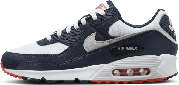 Кроссовки Nike AIR MAX 90 бело-темно-синие DM0029-400
