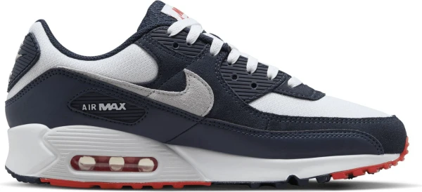 Кроссовки Nike AIR MAX 90 бело-темно-синие DM0029-400