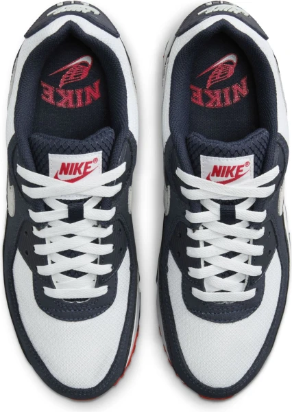 Кроссовки Nike AIR MAX 90 бело-темно-синие DM0029-400