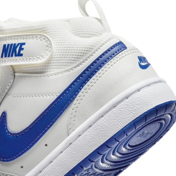 Кроссовки детские Nike COURT BOROUGH MID 2 (PSV) бело-синие CD7783-113
