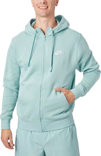 Толстовка Nike CLUB HOODIE FZ BB бирюзовая BV2645-309