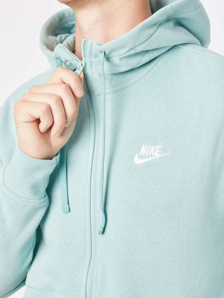 Толстовка Nike CLUB HOODIE FZ BB бирюзовая BV2645-309