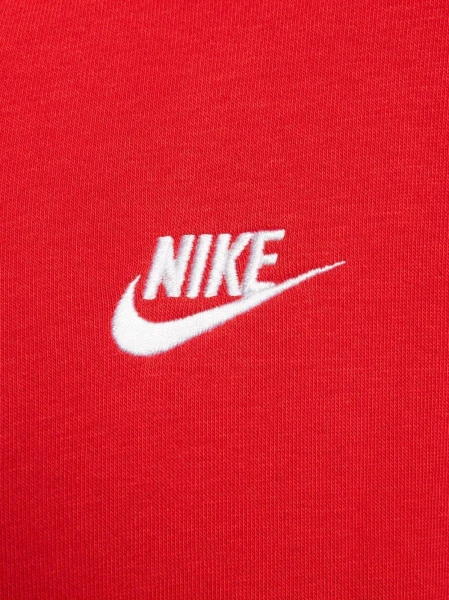 Толстовка жіноча Nike CLUB HOODIE STD червона DQ5471-657