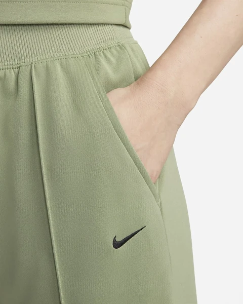 Спортивные штаны женские  Nike HR WIDE PANT зеленые FB8490-386