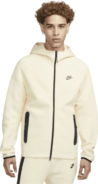 Толстовка Nike M NK TCH FLC FZ WR HOODIE молочная FB7921-113