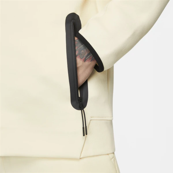 Толстовка Nike M NK TCH FLC FZ WR HOODIE молочная FB7921-113