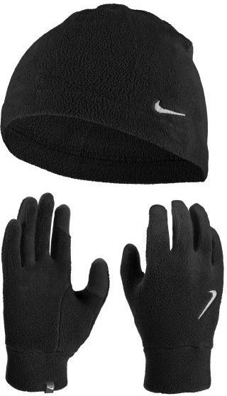 Зимовий набір аксесуарів Nike Fleece Hat And Glove Set чорний N.100.2578.082.LX