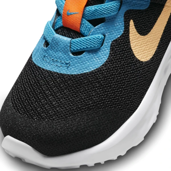 Кросівки дитячі Nike REVOLUTION 6 LIL (TDV) чорно-блакитні FB2719-001