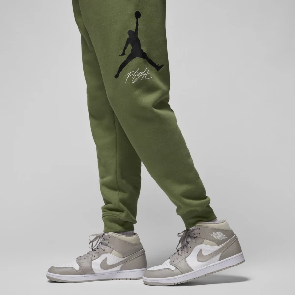 Спортивні штани Nike MJ ESS FLC BASELINE PANT оливкові FD7345-340