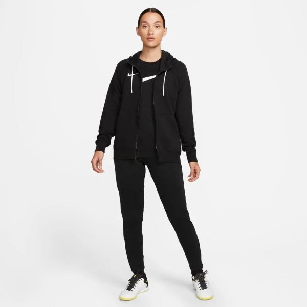 Толстовка женская Nike FLC PARK20 FZ HOODIE черная CW6955-010