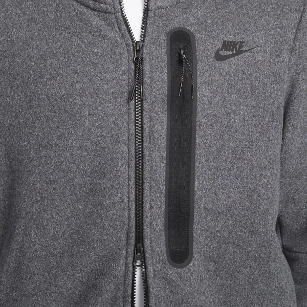 Толстовка Nike M TCH FLC FZ WINTER HD сіра DQ4801-010