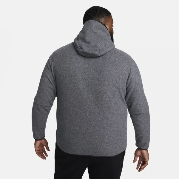 Толстовка Nike M TCH FLC FZ WINTER HD сіра DQ4801-010