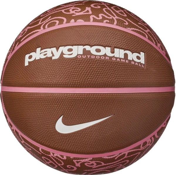 Баскетбольний м'яч Nike EVERYDAY PLAYGROUND 8P GRAPHIC DEFLATED коричневий Розмір 6 N.100.4371.203.06