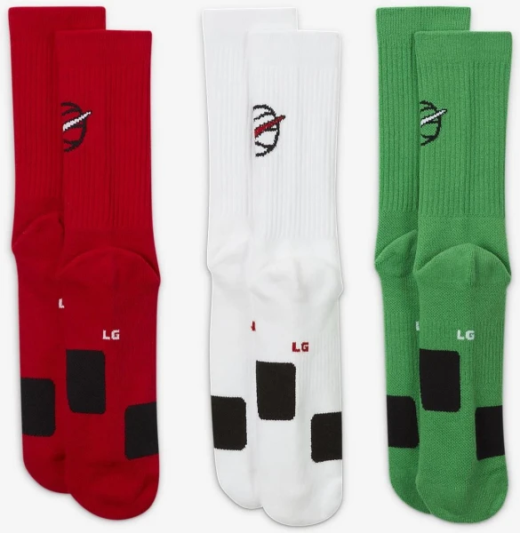 Шкарпетки баскетбольні Nike U NK ED CREW BBALL 3PR різнокольорові (3 пари) DA2123-909