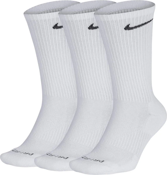 Носки Nike U NK EVERYDAY PLUS CUSH CREW белые (3 пары) SX6888-100