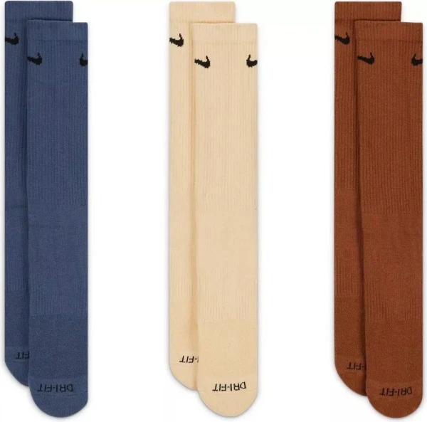Шкарпетки Nike U NK EVERYDAY PLUS CUSH CREW різнокольорові (3 пари) SX6888-962