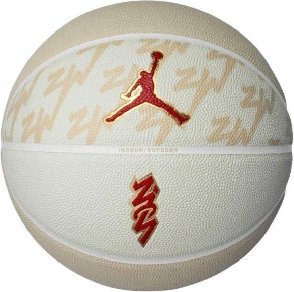 Баскетбольный мяч Nike JORDAN ALL COURT 8P Z WILLIAMSON DEFLATED TEAM бежевый Размер 7 J.100.4141.720.07