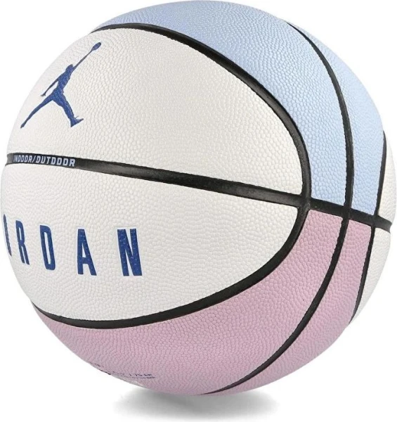 Баскетбольный мяч Nike JORDAN ULTIMATE 2.0 8P DEFLATED бело-голубой Размер 7 J.100.8254.421.07