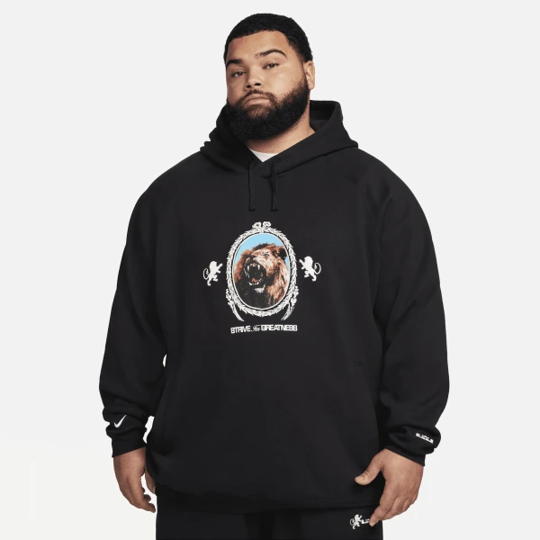 Худі Nike LJ BRSH PO HOODIE чорне FB7123-010