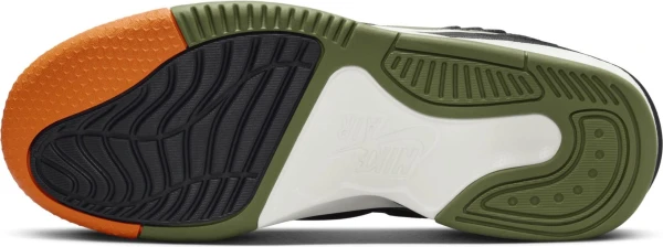 Кроссовки Nike JORDAN MAX AURA 5 черно-зелено-оранжевые DZ4353-003