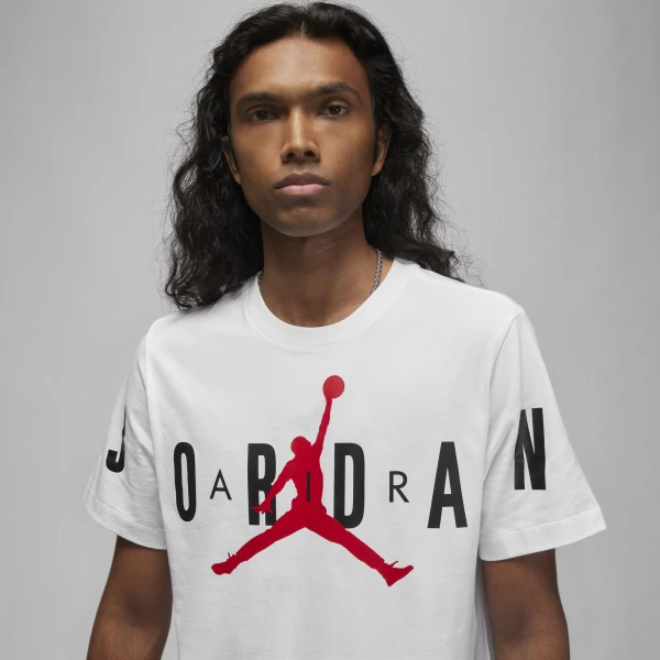 Футболка Nike M J JD AIR STRETCH SS CREW белая DV1445-100