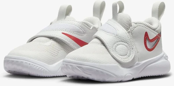 Ккросівки дитячі Nike TEAM HUSTLE D 11 (TD) біло-червоні DV8995-102