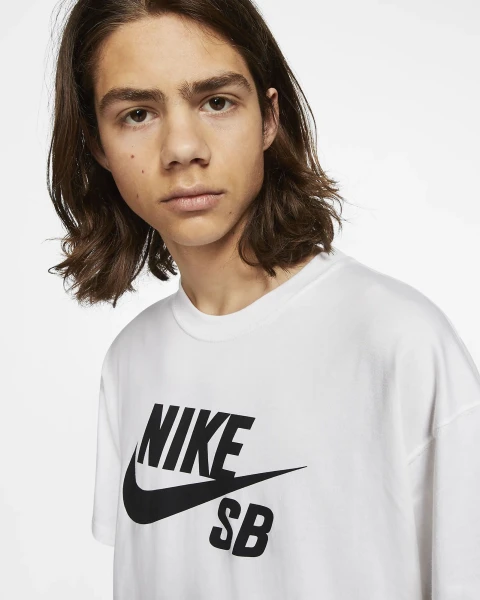 Футболка Nike SB TEE LOGO HBR белая CV7539-100