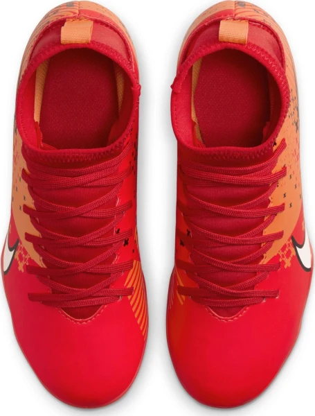 Бутсы детские Nike JR SUPERFLY 9 CLUB MDS FG/MG красно-оранжевые FJ0351-600