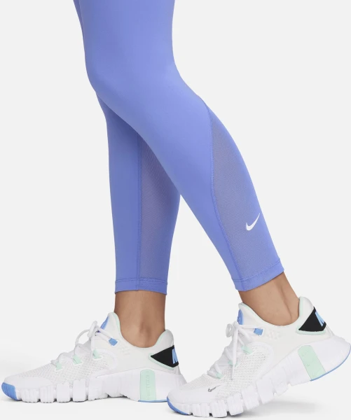 Лосины женские Nike ONE DF HR 7/8 TIGHT голубые DV9020-450