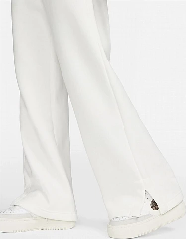 Спортивные штаны женские Nike W NSW PHNX FLC HR PANT WIDE белые DQ5615-133