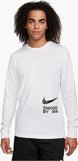 Лонгслив Nike TEE LS BIG SWOOSH белый FJ1119-100