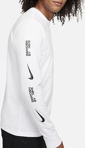 Лонгслив Nike TEE LS BIG SWOOSH белый FJ1119-100
