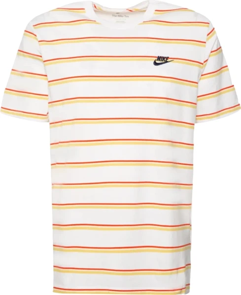 Футболка Nike M TEE CLUB STRIPE бело-оранжево-красная DZ2985-100