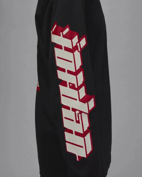 Лонгслив Nike M J BRAND LS GFX CREW черный FN5976-010