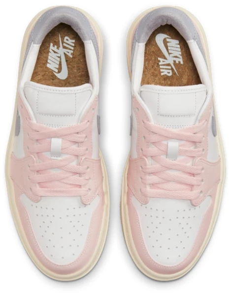 Кроссовки женские Nike WMNS AIR JORDAN 1 ELEVATE LOW розово-белые DH7004-600
