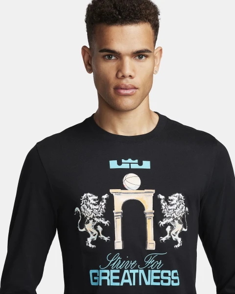 Лонгслів Nike LBJ M NK TEE LS SP24 чорний FQ4908-010